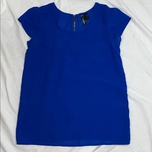 Royal blue blouse